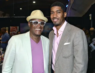 True Gentlemen  - Chicago music-store owner George Daniels and Farnsworth Bentley add a touch of class to the radio room.&nbsp;    (Photo: Alberto E. Rodriguez/Getty Images For BET)