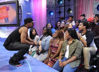 Fans of Romeo - Romeo Miller gets close to the fans at 106 &amp; Park, June 28, 2012. (Photo: John Ricard / BET)