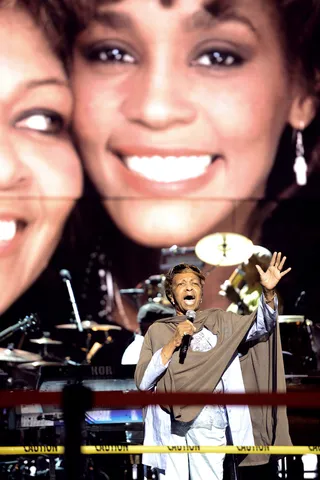 Whitney Houston - Singer Cissy Houston performs onstage at day 2 of the 2012 BET Awards rehearsals held at The Shrine Auditorium on June 29, 2012 in Los Angeles, California. (Photo: Michael Buckner/Getty Images For BET