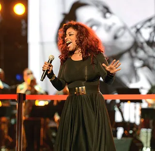 Chaka Khan - Singer Chaka Khan peforms onstage at day 2 of the 2012 BET Awards rehearsals held at The Shrine Auditorium on June 29, 2012 in Los Angeles, California. (Photo: Michael Buckner/Getty Images For BET)