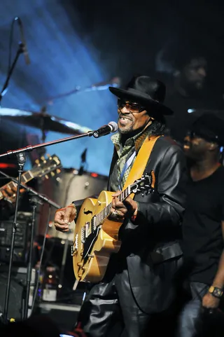 Go-Go Getter - Jocked for his musical style, Brown had a musical impact on stars in many different genres. His music has&nbsp; influenced today's stars, like Wale, Raheem Devaughn and the The Roots, with whom he performed at the the 7th Annual Roots Jam Session, hosted by Jimmy Fallon, in 2011. (Photo: Toby Canham/Getty Images)&nbsp;