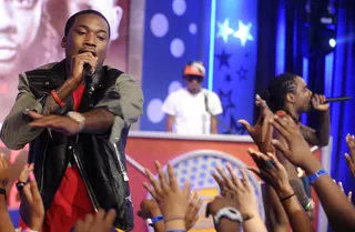 MMG Rocks - Meek Mill performs at 106 &amp; Park, June 26, 2012. (Photo: John Ricard / BET)