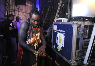 Here We Go - Wale backstage at 106 &amp; Park, June 26, 2012. (Photo: John Ricard / BET)
