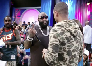 Smooth - Rick Ross and Terrence J at 106 &amp; Park, June 26, 2012. (Photo: John Ricard / BET)