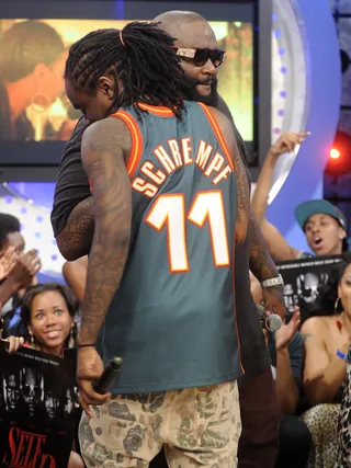 Old School Jersey - Wale at 106 &amp; Park, June 26, 2012. (Photo: John Ricard / BET)