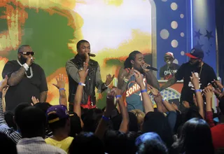 Stage Presence - MMG performs at 106 &amp; Park, June 26, 2012. (Photo: John Ricard / BET)