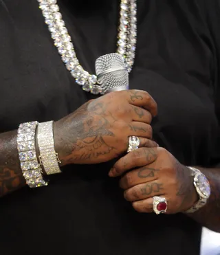 Jewelry Is Undeniable - Rick Ross at 106 &amp; Park, June 26, 2012. (Photo: John Ricard / BET)