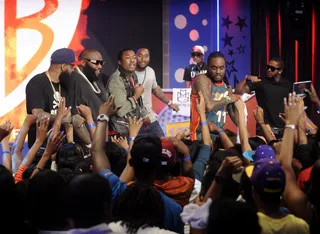 Get Live - MMG performs at 106 &amp; Park, June 26, 2012. (Photo: John Ricard / BET)