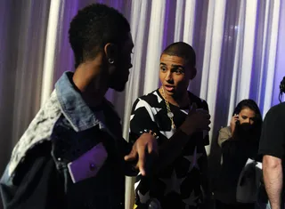 Getting Ready - Quincy backstage at 106 &amp; Park, June 25, 2012. (Photo: John Ricard / BET)