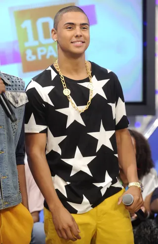 Star Spangled T-Shirt - Quincy at 106 &amp; Park, June 25, 2012. (Photo: John Ricard / BET)