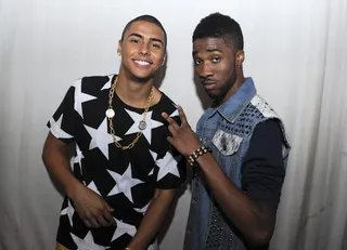 Dueces - Quincy and Kendre backstage at 106 &amp; Park, June 25, 2012. (Photo: John Ricard / BET)