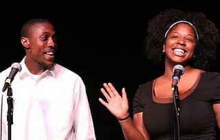 Poetry Slam - David's interests include engineering, poetry and changing the world, which he's helping to do by mentoring younger students in his community and by becoming a member of Cleveland's SLAMU spoken-word program.  (Photo: Courtesy SlamU/Playhouse Square)