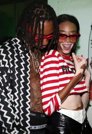 Wiz Khalifa and Winnie Harlow - Amber's gonna be happy that Sebastian actually does have a new stepmom! Wiz Khalifa and Winnie Harlow were seen getting cozy once again at Wiz's album release party. (Photo: Johnny Nunez/WireImage)