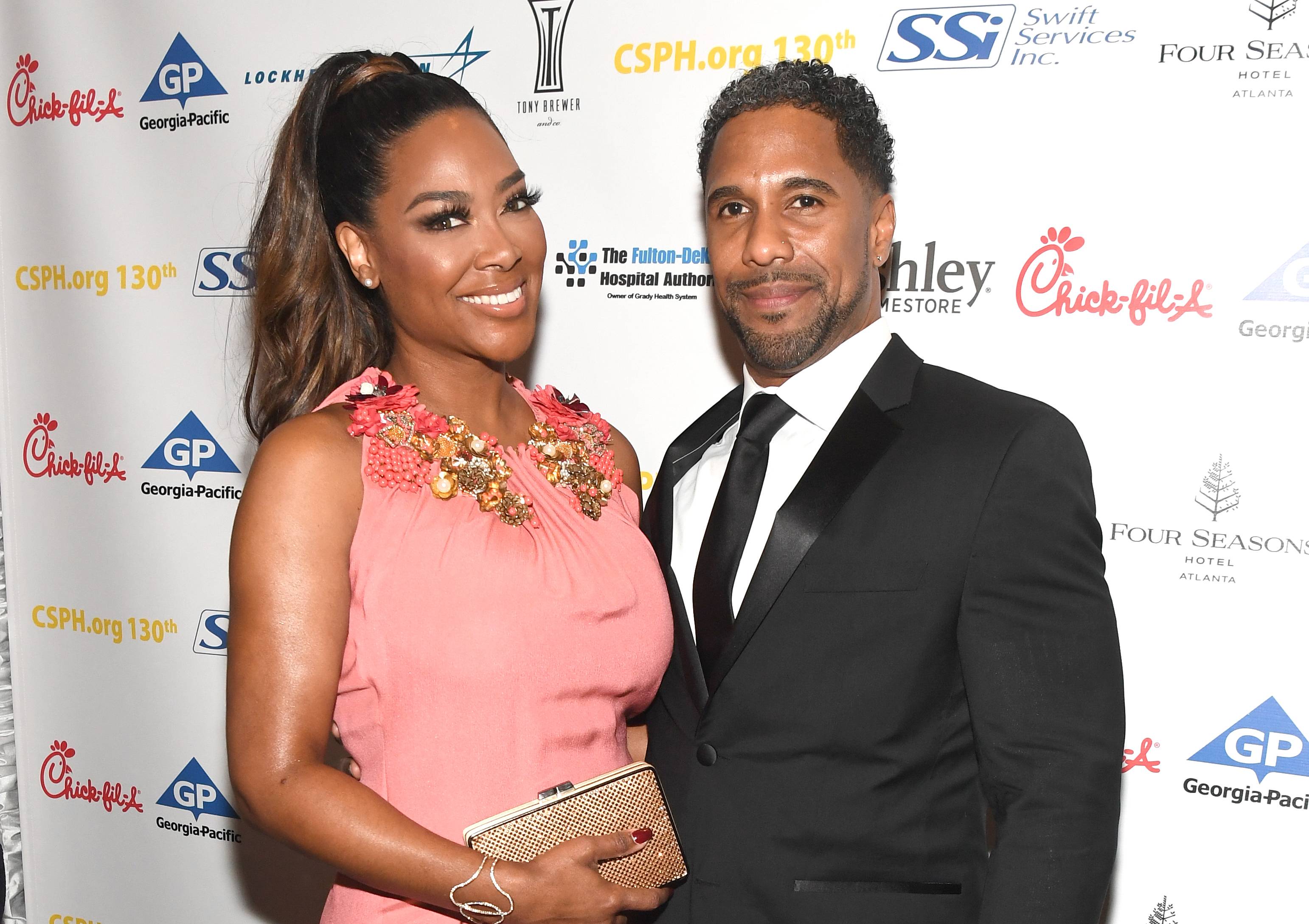 ATLANTA, GA - MARCH 24:  TV personality Kenya Moore and Marc Daly attend Carrie Steele-Pitts Home 130th Anniversary Gala at Four Seasons Hotel on March 24, 2018 in Atlanta, Georgia.  (Photo by Paras Griffin/Getty Images)