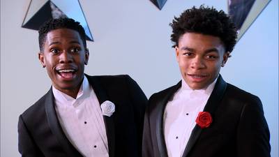 Swag Party - Even in a tux,&nbsp;Lil' Shawn finds a way to swag out.   (Photo: BET)