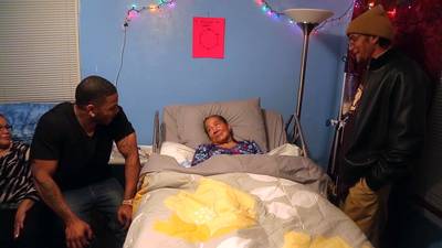 Lady in His Life - Nelly pays a visit to his beloved grandma.   (Photo: BET)
