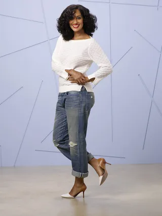 Tracee Ellis Ross - When she's not reciting popular rap lyrics as her T-Murda alter ego, Tracee Ellis Ross serves up laughs on the small screen on Black-ish. She's up for Best Actress.(Photo: ABC/Bob D'Amico)&nbsp;