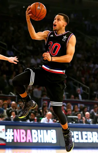 Stephen Curry - The newly named NBA MVP is so lethal with his jump shot and dribble that he's become the subject of rap punchlines. After leading the Golden State Warriors to the best record of the NBA's 2014-15 season, Stephen Curry is a deserving recipient of a Subway Sportsman of the Year nomination.&nbsp;(Photo: Elsa/Getty Images)