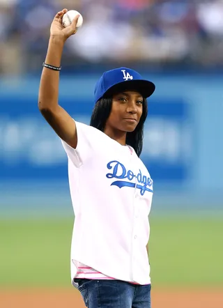 Mo'ne Davis - Mo'ne Davis made history as the first girl to pitch a shutout and earn a win in a Little League World Series game. Truly, this black girl rocks, so she's nominated for a YoungStars Award.&nbsp;(Photo: Jeff Gross/Getty Images)