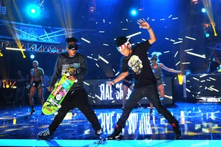 Rae Sremmurd - Rae Sremmurd proved to be two of hip-hop's strongest young hitmakers after releasing an untouchable string of turn-up singles ("No Flex Zone," "No Type," and "Throw Some Mo") and their impressive debut LP, Sremm Life. They are much deserving of their Best Group nomination.ATLANTA, GA - SEPTEMBER 19: Rae Sremmurd performs at the BET Hip Hop Awards rehearsals on September 19, 2014 in Atlanta, Georgia. (Photo: Brad Barket/BET/Getty Images)