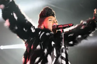 Janelle Monáe - The one-and-only Electric Lady Janelle Monáe&nbsp;spent 2014 killing stages before birthing her own independent label, Wondaland Art Society. Her hot 2015 single may be titled "Yoga," but a win for Best Female R&amp;B/Pop Artist would not be a stretch.(Photo: Donald Bowers/Getty Images for Samsung)