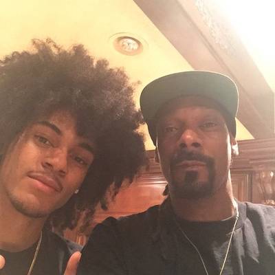 Snoop and His Oldest Son - Swag doesn't fall far from the tree. (Photo: Snoop Dogg via Instagram)