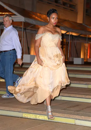 Belle of the Ball - Jennifer Hudson channels Cinderella as she leaves Lincoln Center in New York City.(Photo: JDH Imagez / Splash News)