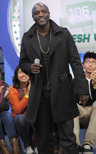 The Man - Akon at 106 &amp; Park, April 30, 2012. (Photo: John Ricard / BET)