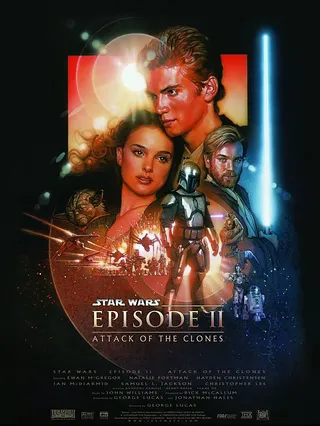 Attack of The Clones (2002) - Returning as Mace Windu, Jackson was a Jedi Master who warily watched the Galactic Senate's politics come under fire in this tale of how Darth Vader and Obi-Wan Kenobi came to be.(Photo: Courtesy Lucasfilm)