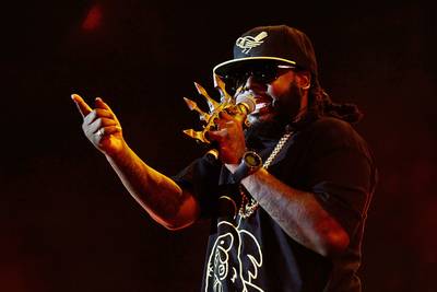 5. T-Pain - T-Pain's much-imitated robotic Auto-Tune was seemingly on every hip hop and R&amp;B hit for a while, from Kanye West's &quot;Good Life&quot; to Chris Brown's &quot;Kiss Kiss&quot; to Flo-Rida's &quot;Low.&quot;  (Photo: Brendon Thorne/Getty Images)