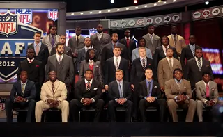 The Future of the NFL - The top NFL draft prospects at Radio City Music Hall before the start of the 2012 NFL draft in New York City.(Photo: Sean O'Kane/BET)