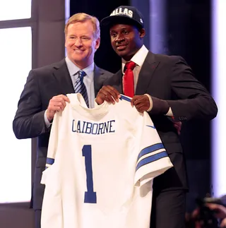 No. 6 - Louisiana State cornerback Morris Claiborne was selected as the sixth overall pick by the Dallas Cowboys.(Photo: Sean O'Kane/BET)