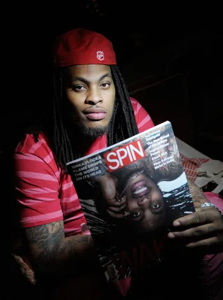 Cover Guy - Waka Flocka Flame shows off his cover at the May/June issue release party for Spin Magazine at The Bowery Hotel in New York City.&nbsp;(Photo: Ilya S. Savenok/Getty Images)