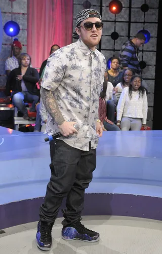 Chill Mode - Mac Miller at 106 &amp; Park, April 26, 2012.&nbsp; (Photo: John Ricard / BET)