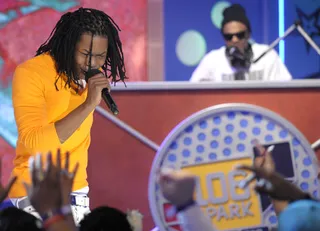Spit That - Ca$h Out performs "Cashing Out" at 106 &amp; Park, April 25, 2012. (Photo: John Ricard / BET)