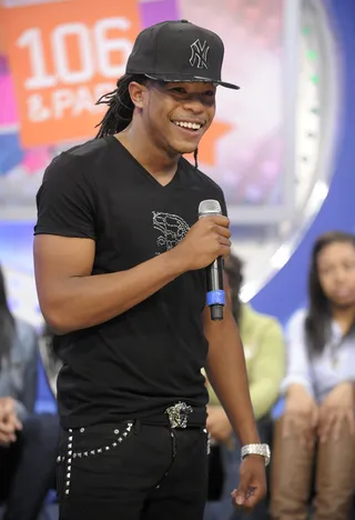 June 28, 2012: "Hold Up" - With the success of his first single, “Cashin’ Out,” still dominating radio waves, the Atlanta MC delivers the followup, “Hold Up,” featuring&nbsp;Wale.(photo: John Ricard / BET)