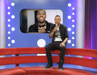 Be Right Back - Terrence J talks about rapper Ma$e making a comeback at 106 &amp; Park, April 25, 2012. (Photo: John Ricard / BET)