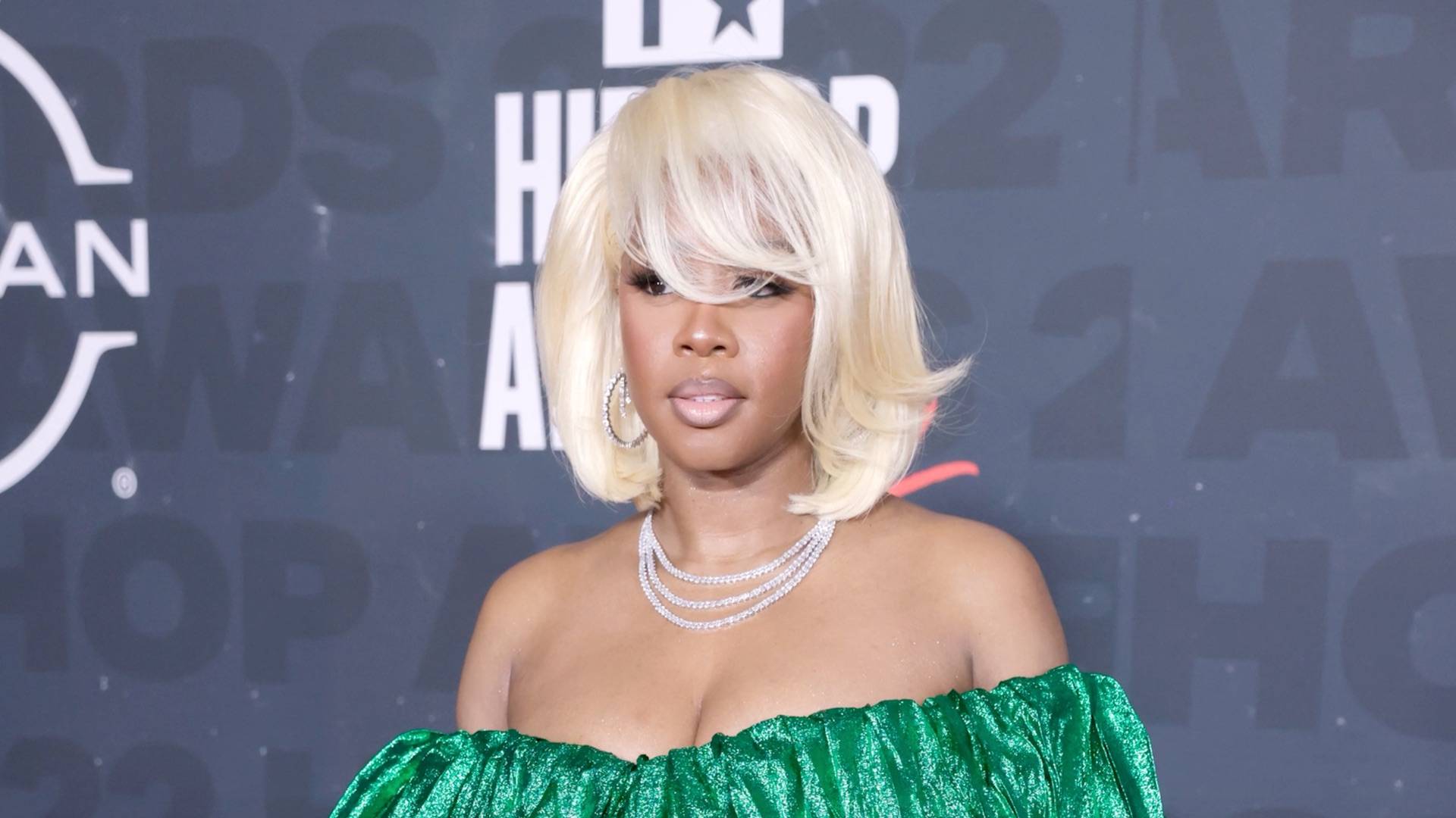 Remy Ma on the BET Hip Hop Awards 2022 Red Carpet.