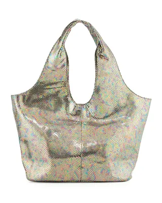 Romy Gold Iridescent Snake-Embossed Hobo Bag ($138) - Love for glamour but are worried about breaking the bank? Not a problem. This iridescent snake-embossed leather hobo bag comes with a reasonable price tag.(Photo: Romy Gold)