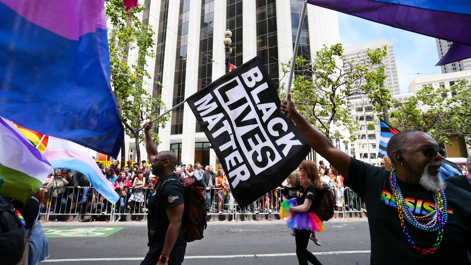 Black Lives Matter Joins With L.A. Pride For Solidarity Protest