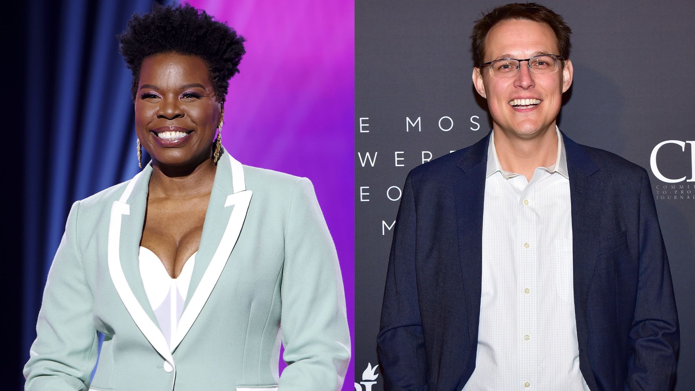 Leslie Jones Comes FaceToFace With Her MSNBC Crush Steve Kornacki
