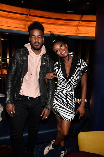LAS VEGAS, NV - NOVEMBER 06: Recording artist Luke James of New Edition (L) and singer/Songwriter Brandy attends the 2016 Soul Train Music Awards After Party on November 6, 2016 in Las Vegas, Nevada. (Photo: David Becker/BET/Getty Images for BET)&nbsp;