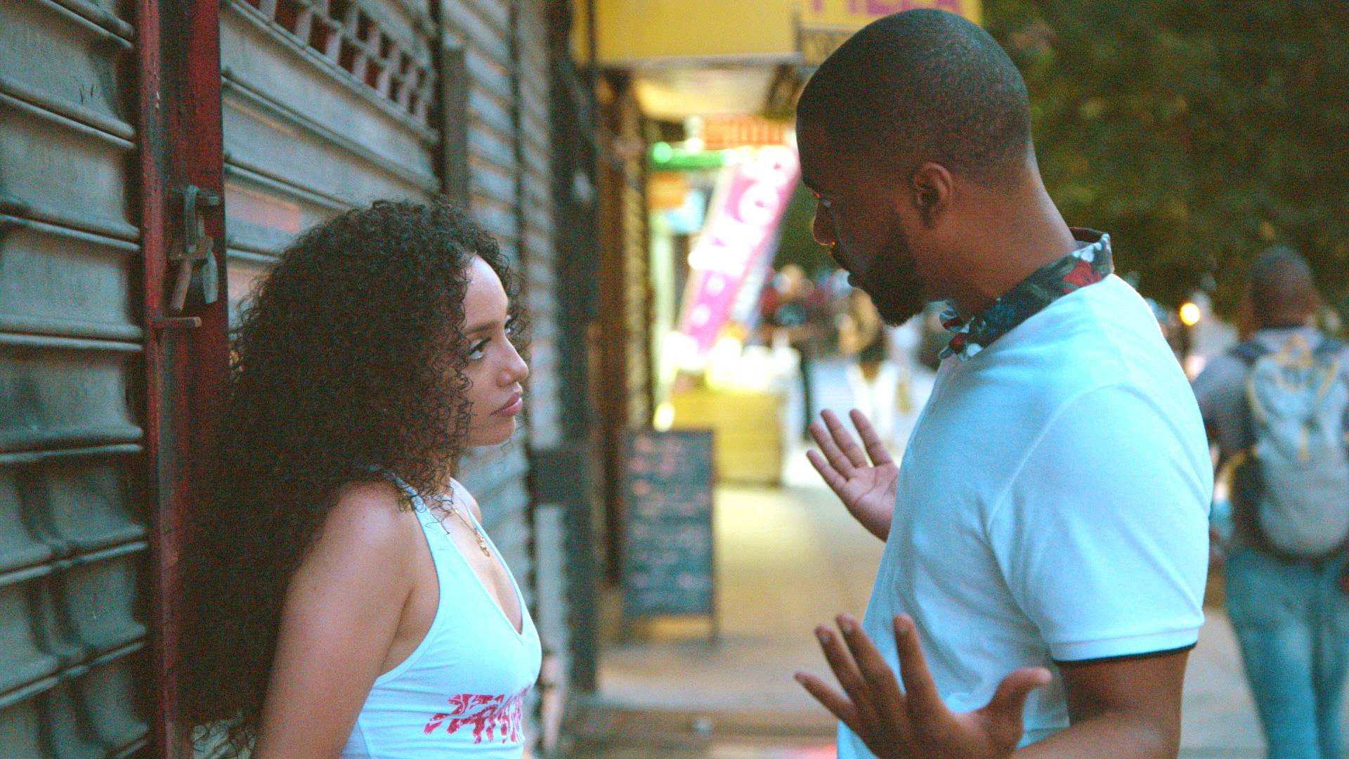 Still of Ivy and Jesse from BET's "Hustle in Brooklyn" episode 105. (Photo: BET)