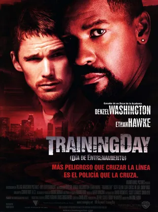 Training Day (2001) - In this unforgettable role that won him an Oscar for Best Actor in 2002, Denzel Washington is Alonzo Harris, a corrupt LAPD detective who gives his rookie partner (Ethan Hawke) a hellacious first day on the job. The film was directed by The Equalizer director Antoine Fuqua, marking the first and only other time the pair have worked together. The duo are poised to recreate their Oscars magic with the new film.(Photo: Warner Bros.)