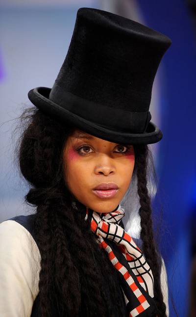 Erykah Badu - Ms. Badu is notorious for turning her lovers out and changing up their fashion style—just imagine how Justin would look after being seduced by her charms.(Photo by Brad Barket/PictureGroup)