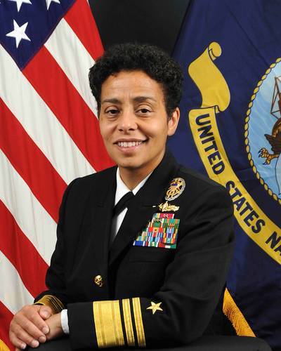 Navy Names First 4-Star Female Admiral - Michelle Howard will become the first woman in Navy history to attain the rank as four-star admiral, upon the Senate?s approval. President Obama nominated Howard for full admiral on Friday. She is currently the deputy chief of naval operations for operations, plans and strategy.&nbsp;(Photo: Courtesy of the U.S. Navy)
