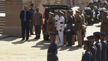 News, Nelson Mandela, Global News, Nelson Mandela's Coffin Taken in Procession