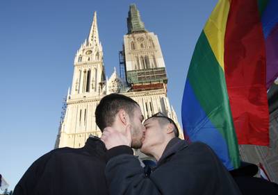 Croatia?s Catholic Church Votes Against Gay Marriage - In a Dec. 1 referendum to ban gay marriage, 65 percent of those who voted answered &quot;yes&quot; to the referendum question: &quot;Do you agree that marriage is matrimony between a man and a woman.? Croatia?s constitution will be amended to ban same-sex marriage as a result of the outcome from the votes.&nbsp;(Photo: REUTERS/Antonio Bronic)