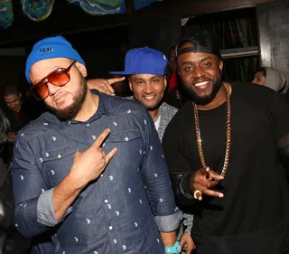 Three Kings - You know it's about to go down when Buttahman and DJ Lyve are in the building. And this time they brought hitmaker Rico Love to check out the stellar talent in the room. (Photo: Bennett Raglin/BET/Getty Images for BET)