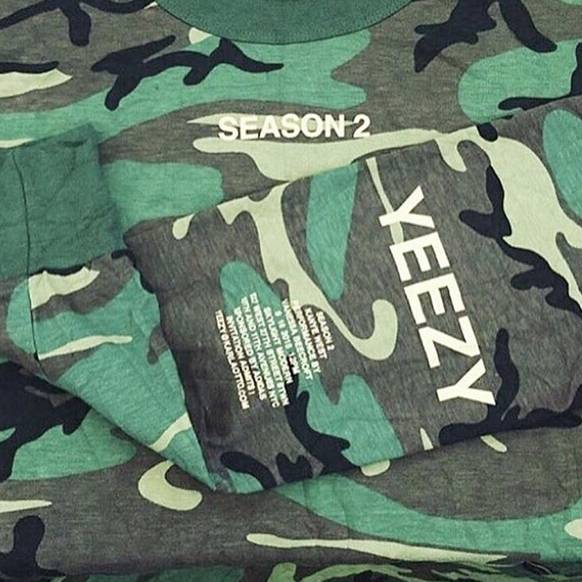 Yeezy season 2 store camo long sleeve